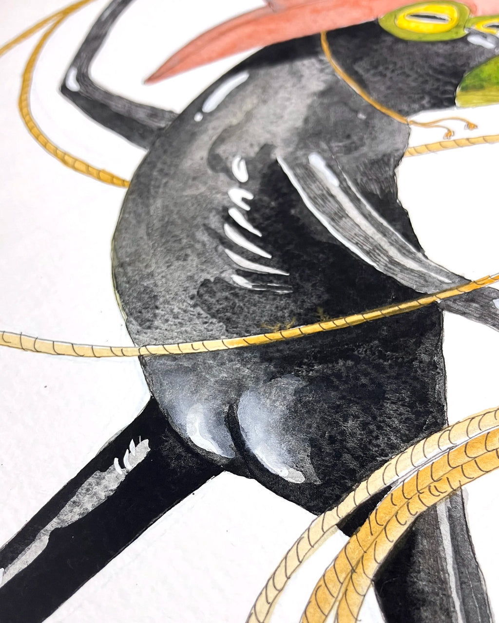 Kinky Frog original art
