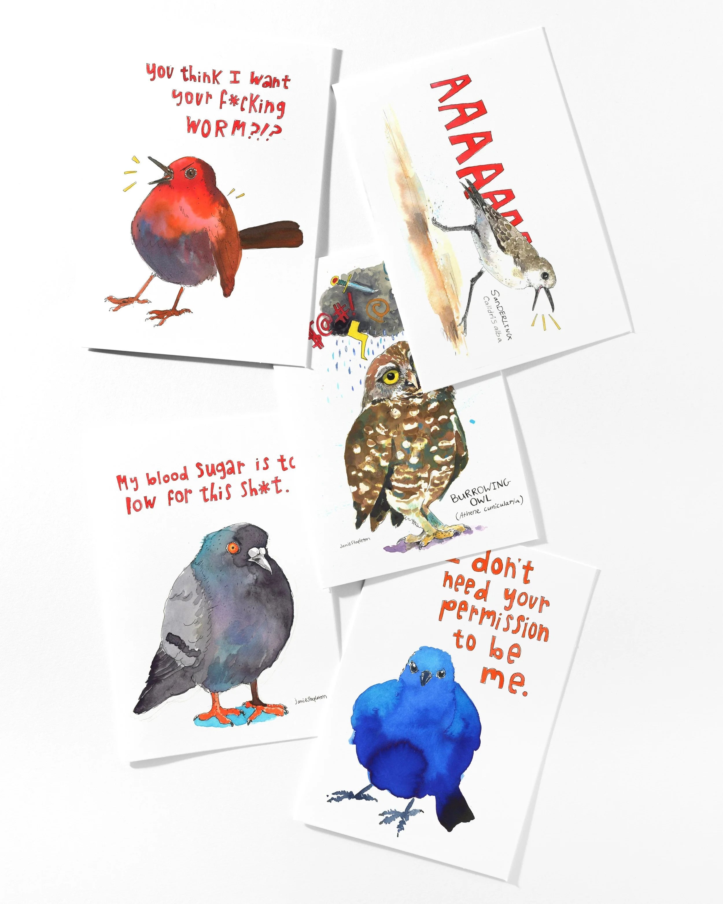 Angry Birds postcard set