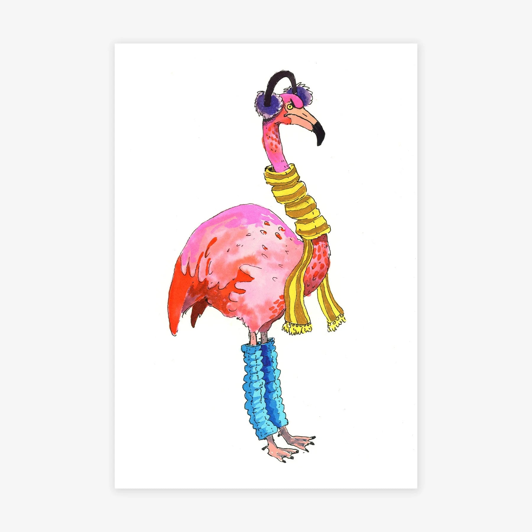 Flamingo in Legwarmers
