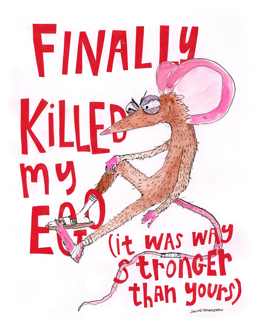 Finally Killed My Ego original art