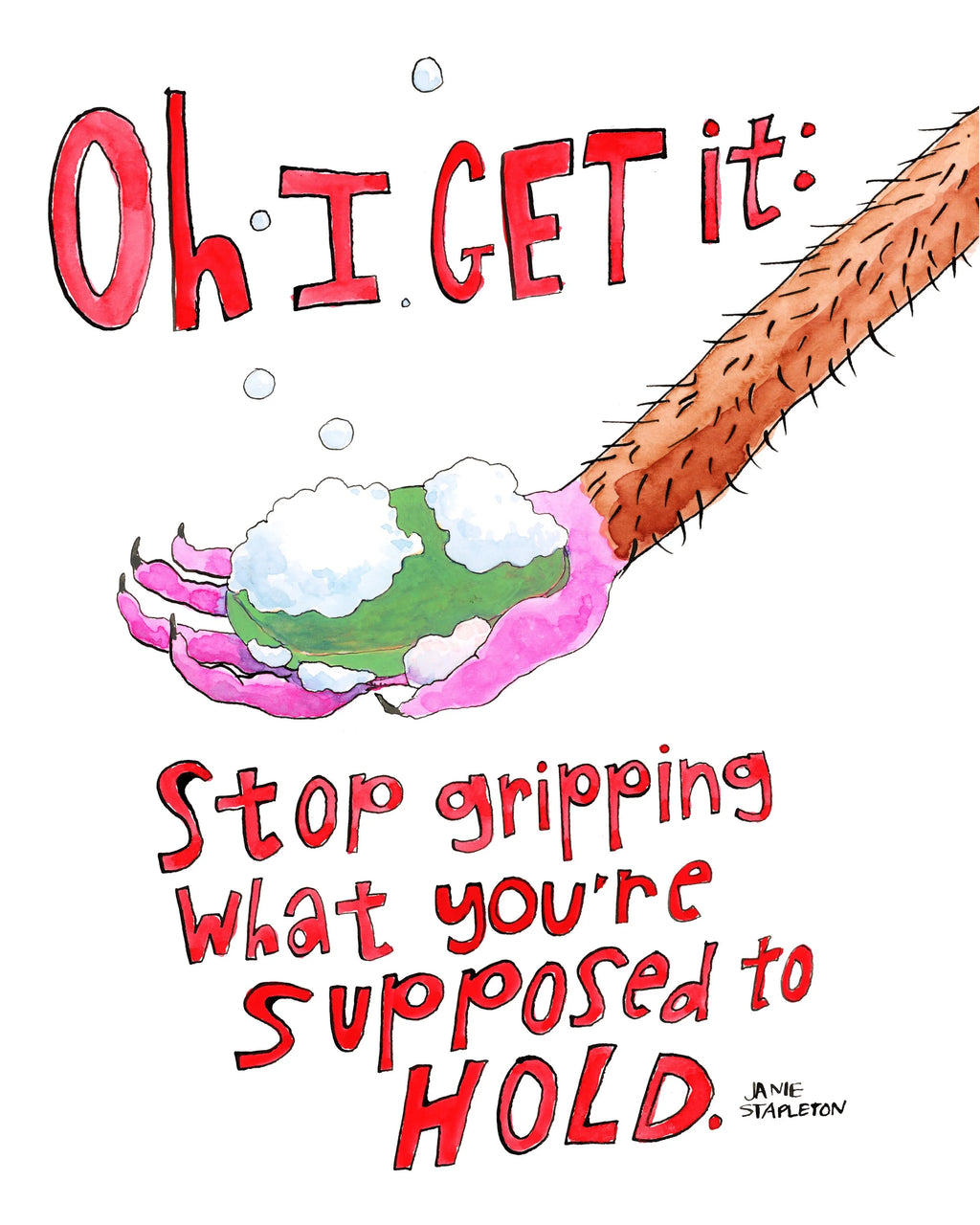 Oh I Get It original art