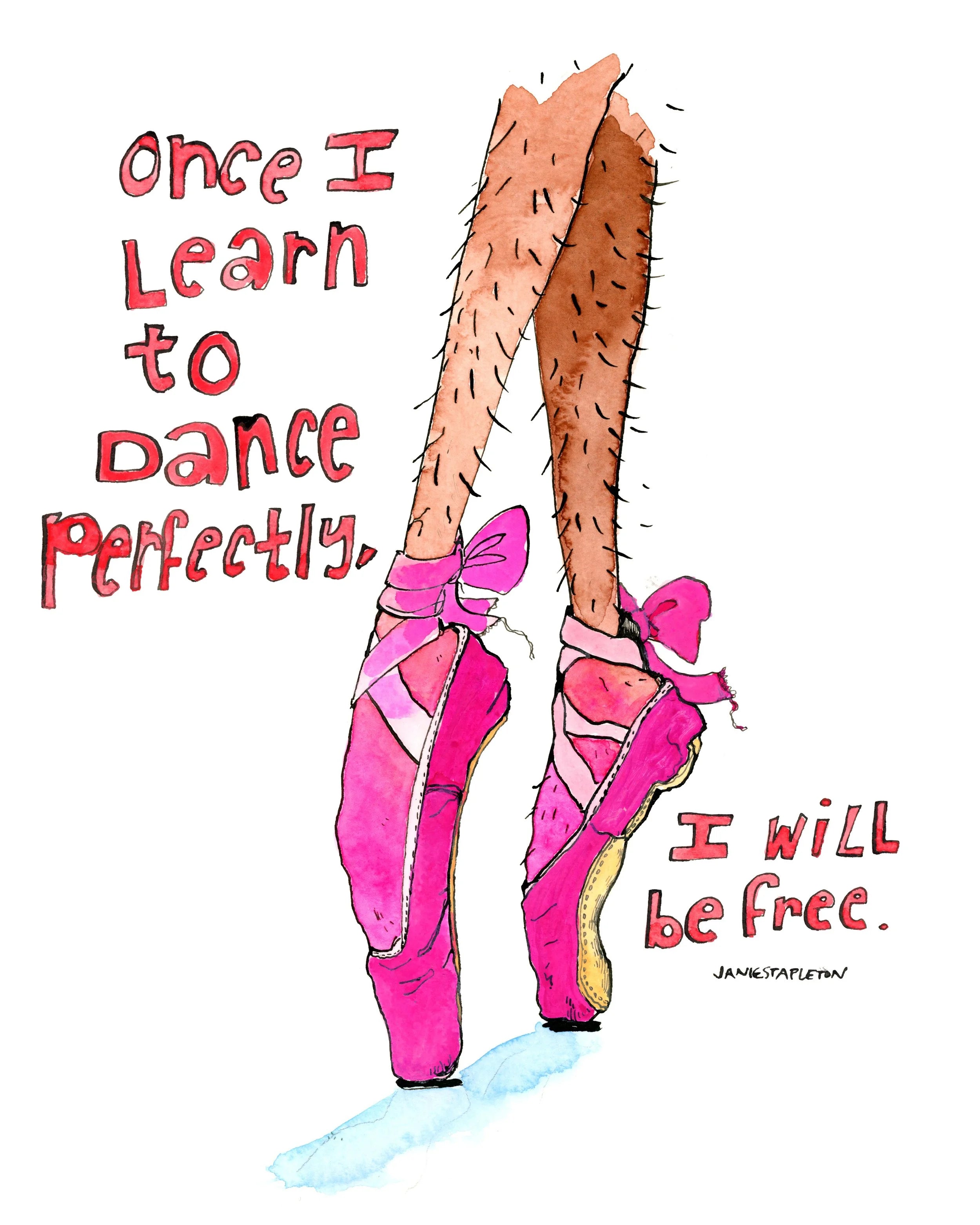Once I Learn to Dance Perfectly original art