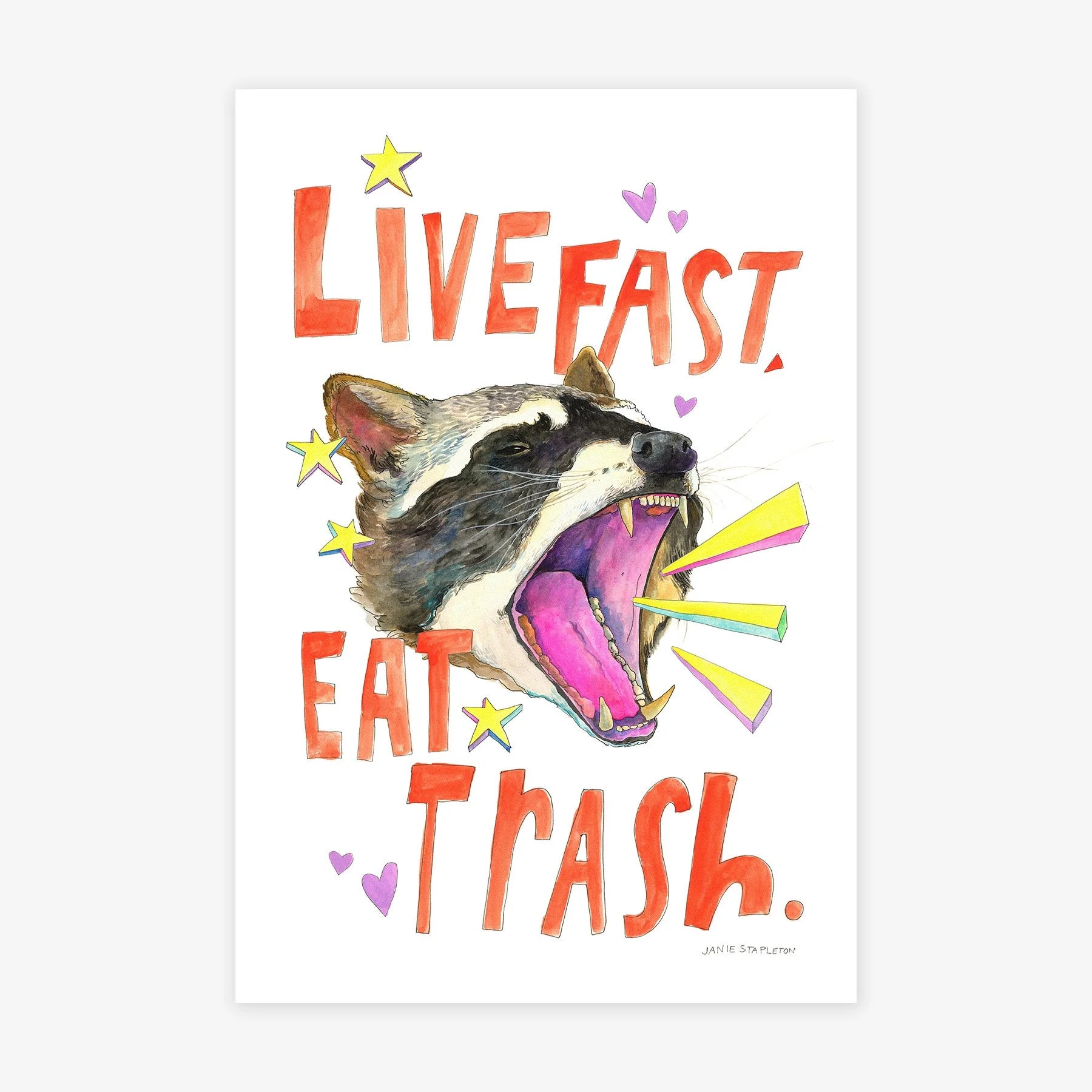 Live Fast Eat Trash