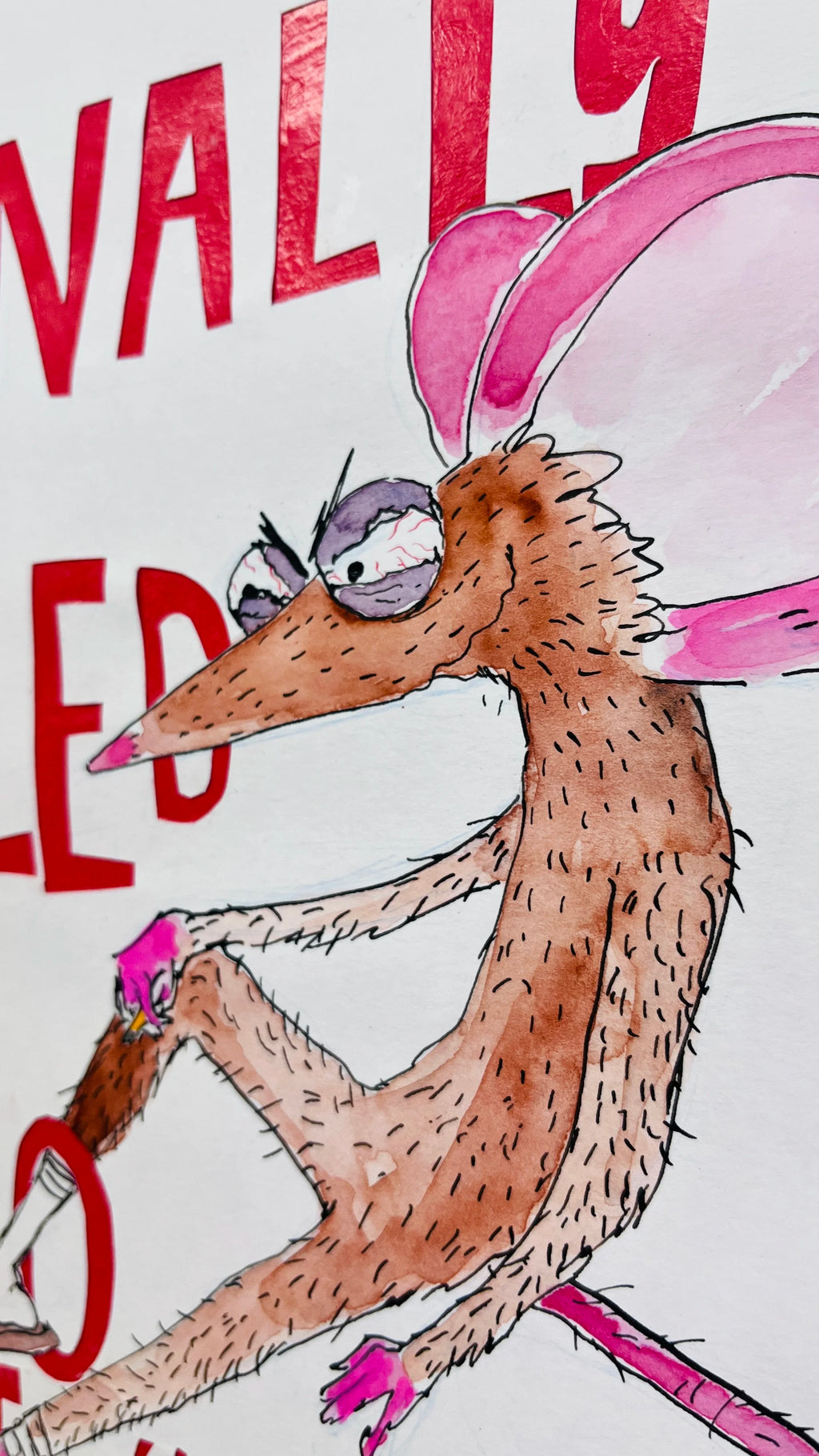 Finally Killed My Ego original art