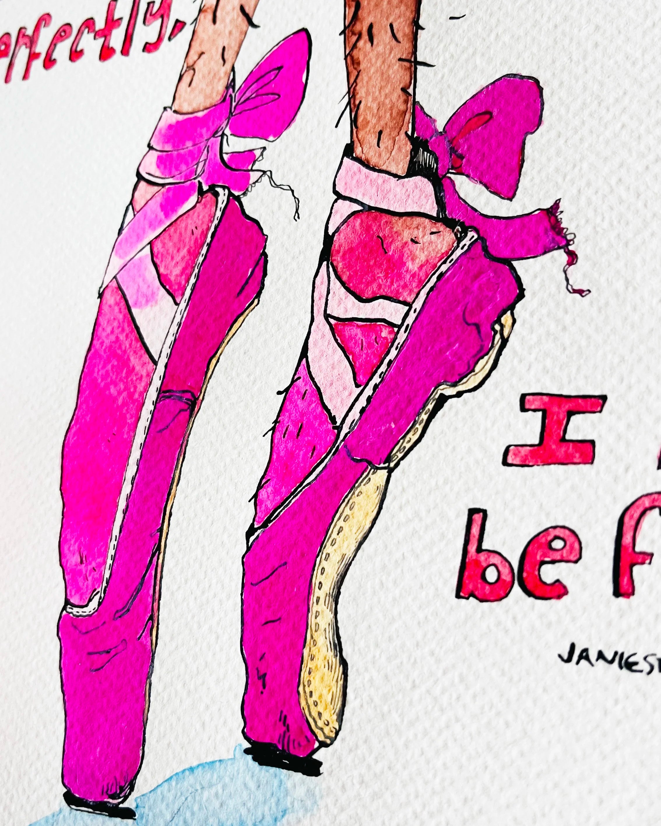 Once I Learn to Dance Perfectly original art