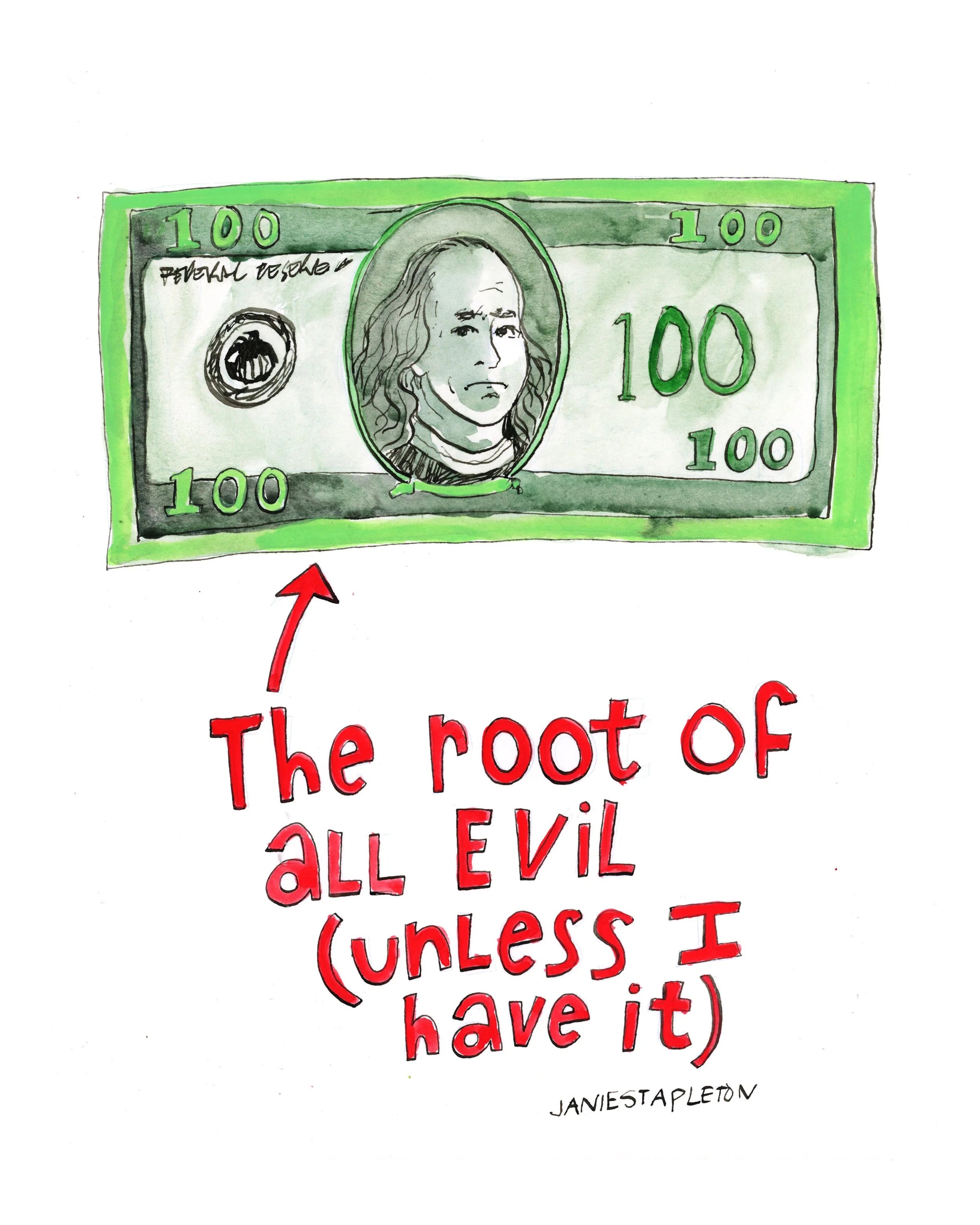 Root of All Evil original art